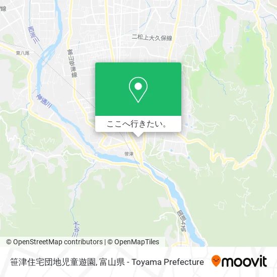 笹津住宅団地児童遊園地図