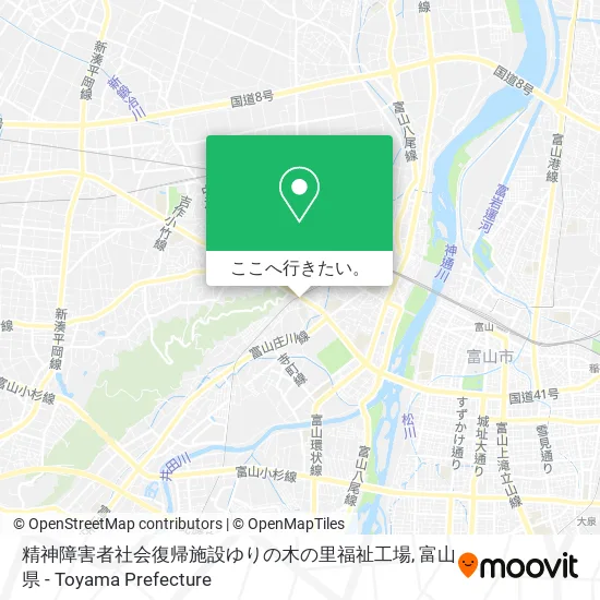 精神障害者社会復帰施設ゆりの木の里福祉工場地図