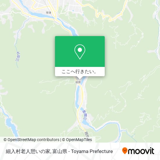 細入村老人憩いの家地図