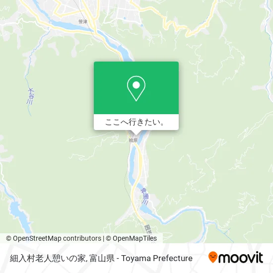 細入村老人憩いの家地図