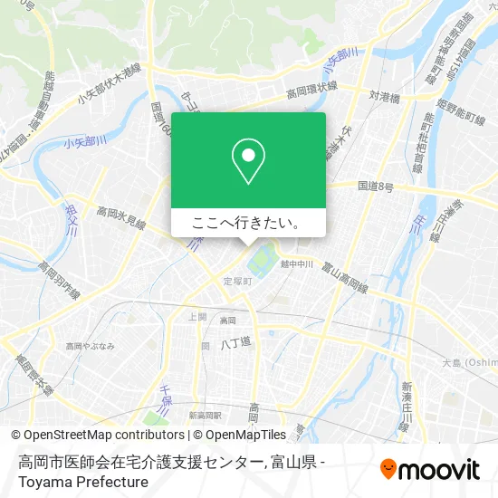 高岡市医師会在宅介護支援センター地図
