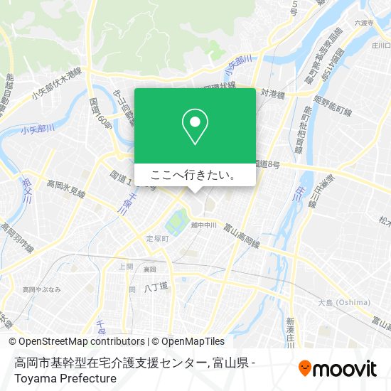 高岡市基幹型在宅介護支援センター地図