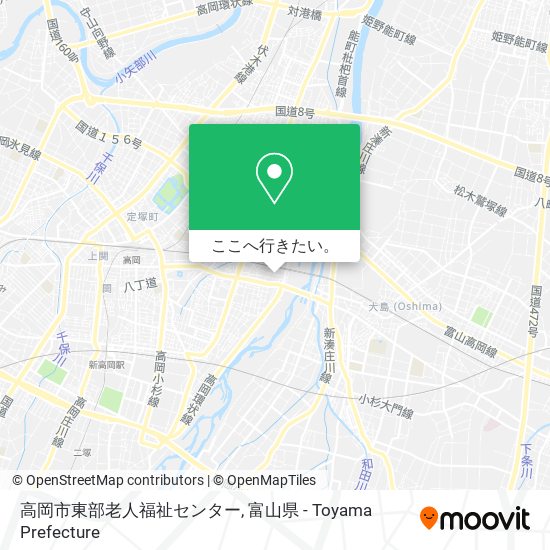 高岡市東部老人福祉センター地図