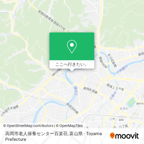 高岡市老人保養センター百楽荘地図