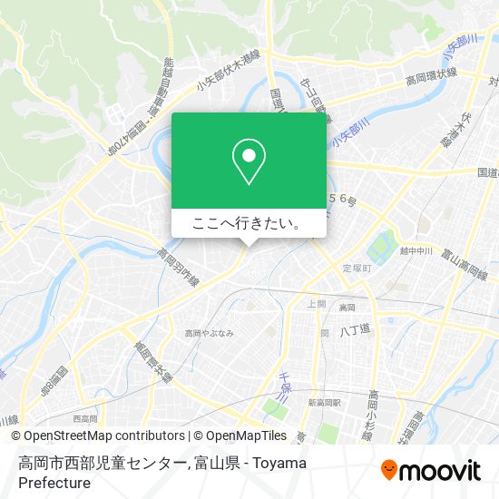 高岡市西部児童センター地図
