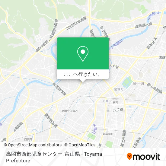 高岡市西部児童センター地図