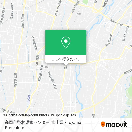 高岡市野村児童センター地図