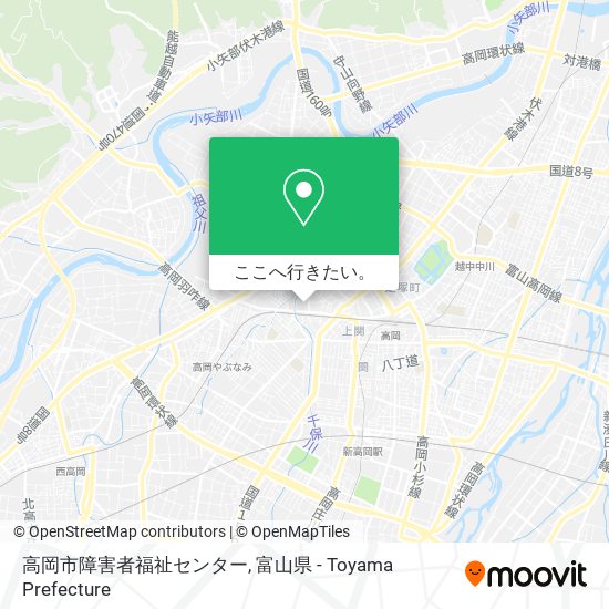 高岡市障害者福祉センター地図