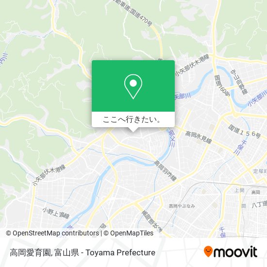 高岡愛育園地図