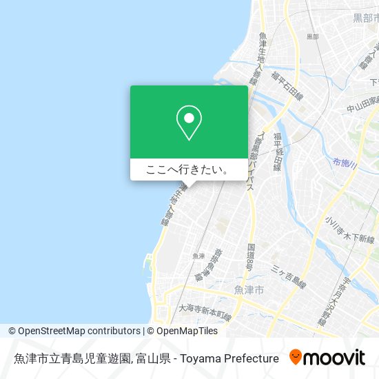 魚津市立青島児童遊園地図