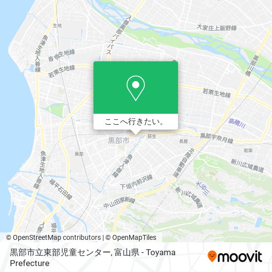 黒部市立東部児童センター地図
