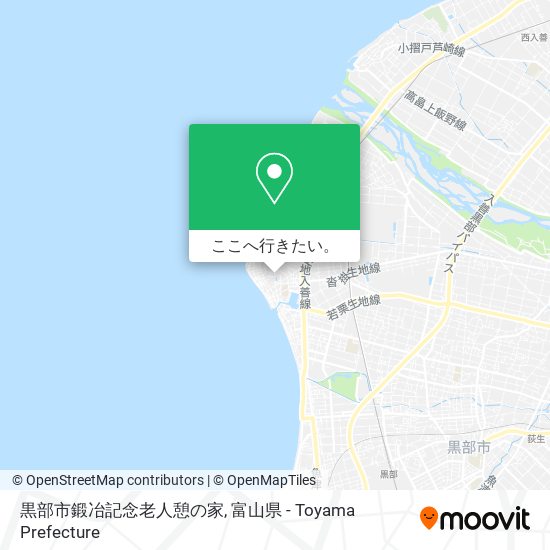 黒部市鍛冶記念老人憩の家地図