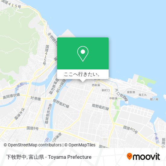 下牧野中地図