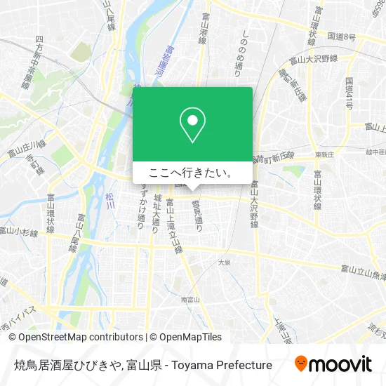 焼鳥居酒屋ひびきや地図