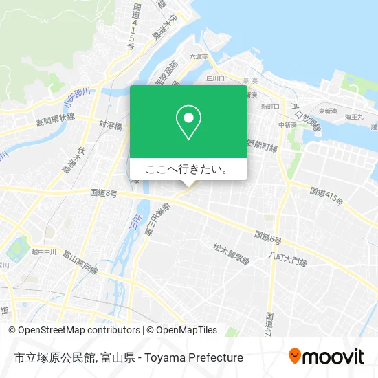 市立塚原公民館地図