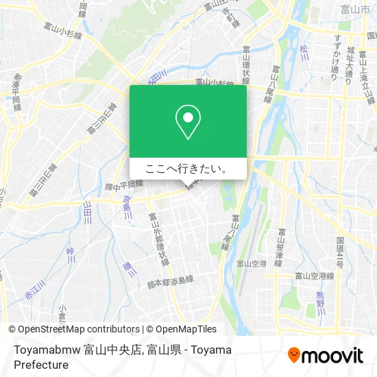 Toyamabmw 富山中央店地図
