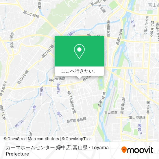 カーマホームセンター 婦中店地図
