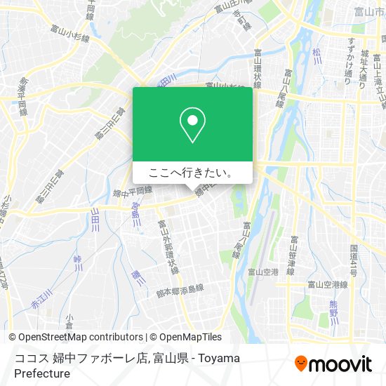 ココス 婦中ファボーレ店地図
