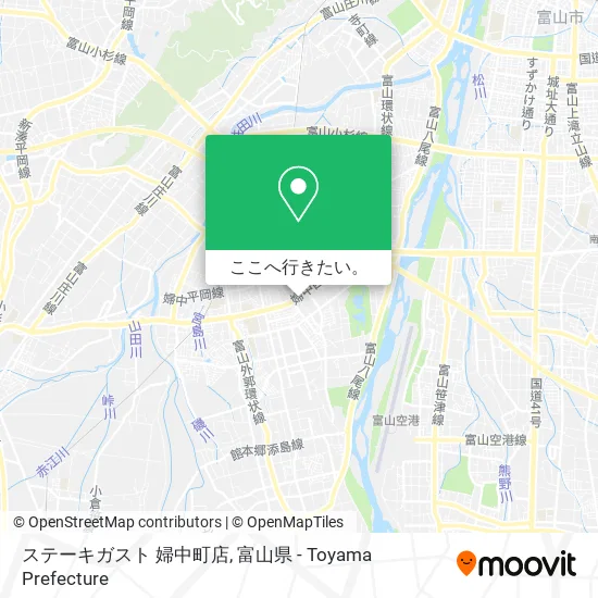 ステーキガスト 婦中町店地図