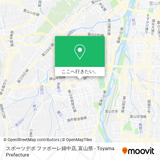 スポーツデポ ファボーレ婦中店地図