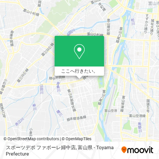 スポーツデポ ファボーレ婦中店地図