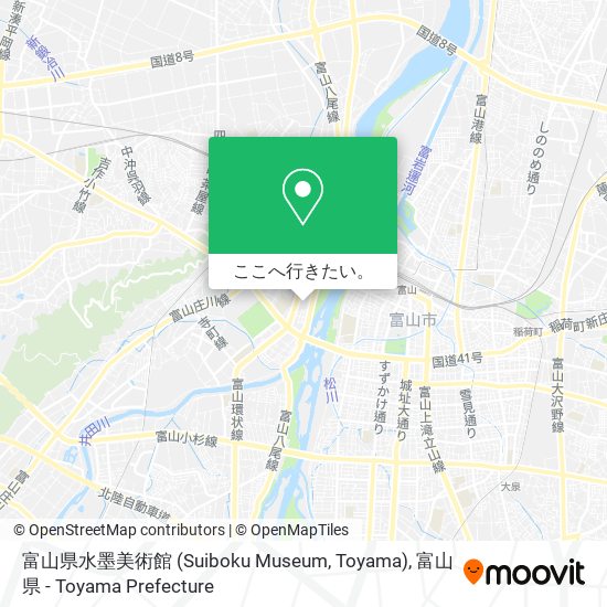 富山県水墨美術館 (Suiboku Museum, Toyama)地図