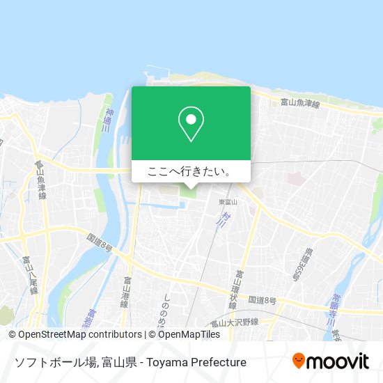 ソフトボール場地図
