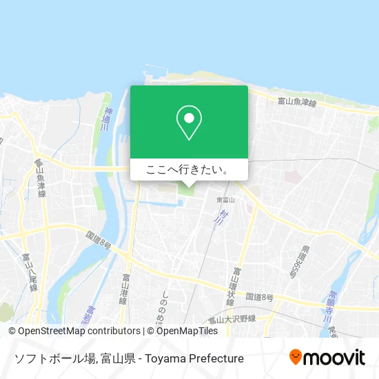 ソフトボール場地図