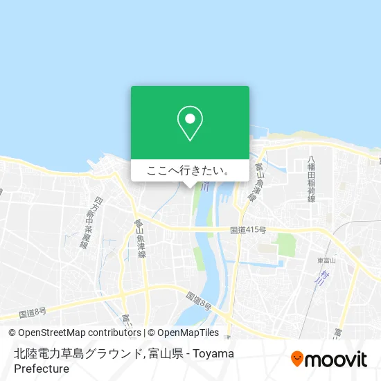 北陸電力草島グラウンド地図
