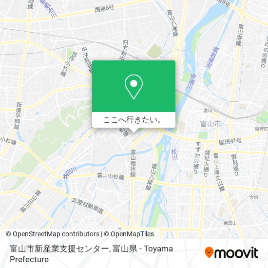 富山市新産業支援センター地図