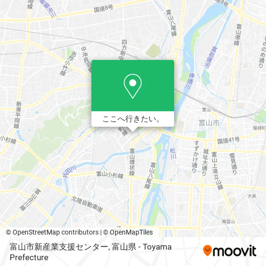 富山市新産業支援センター地図
