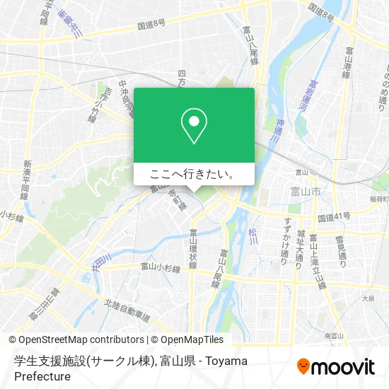 学生支援施設(サークル棟)地図
