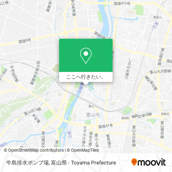 牛島排水ポンプ場地図