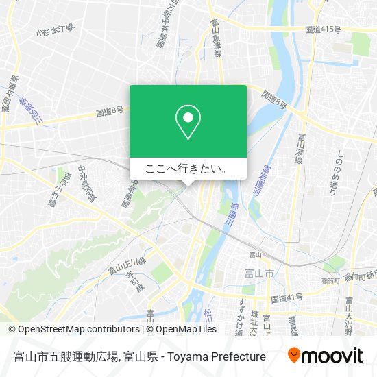 富山市五艘運動広場地図