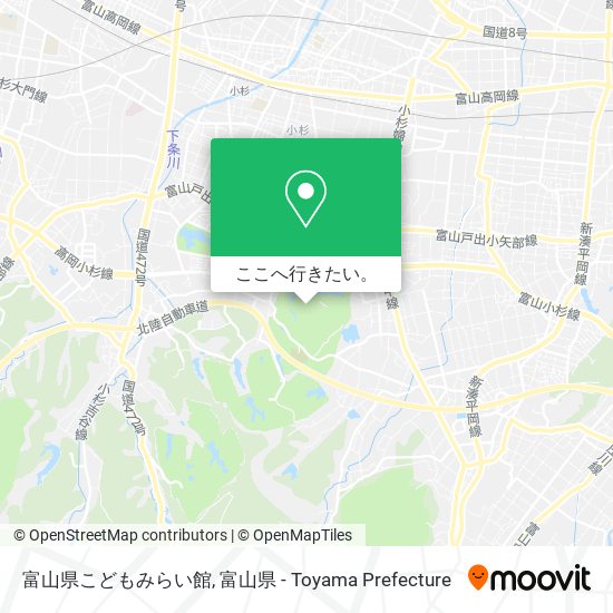 富山県こどもみらい館地図