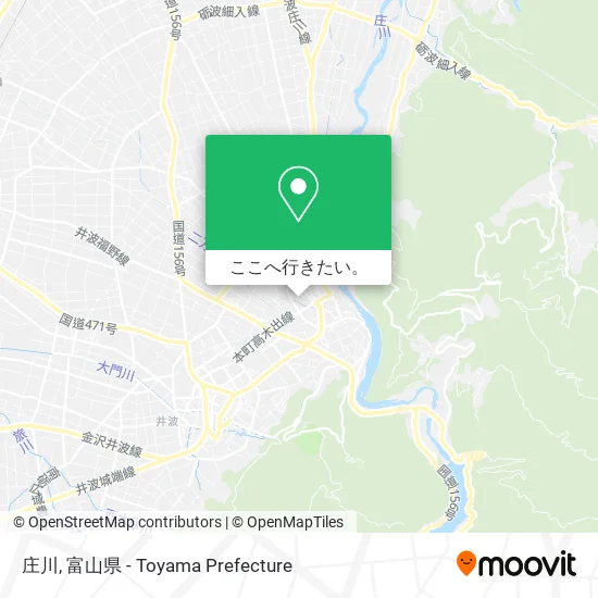 庄川地図