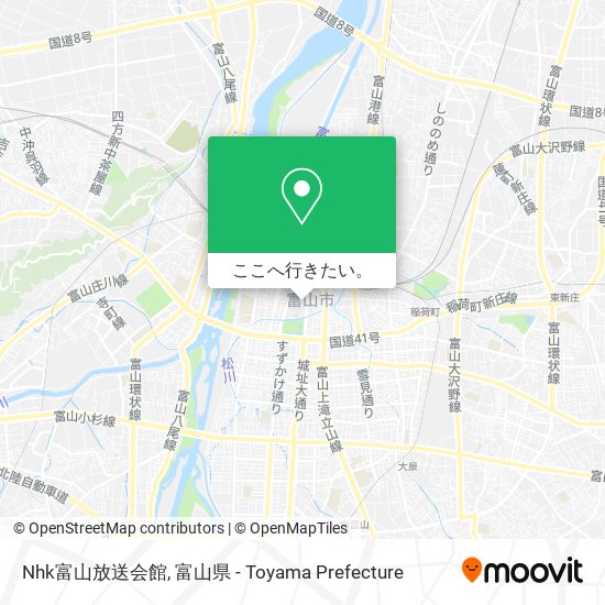 Nhk富山放送会館地図