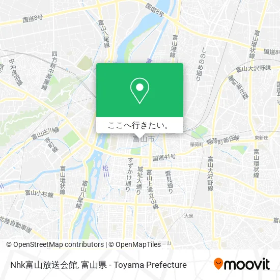 Nhk富山放送会館地図