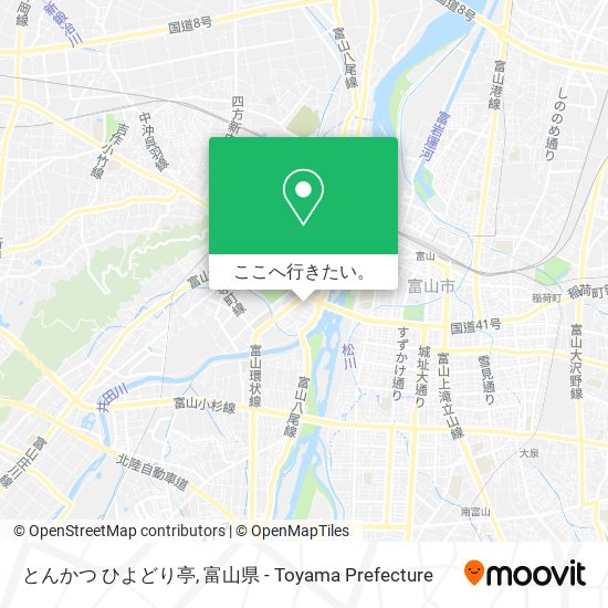 とんかつ ひよどり亭地図