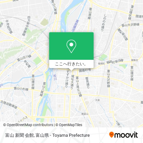 富山 新聞 会館地図