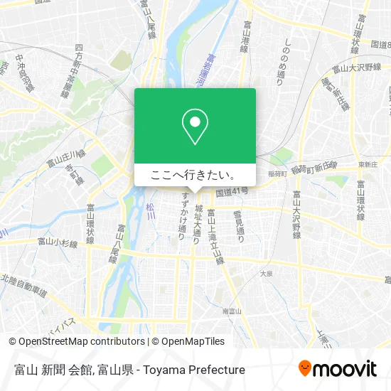 富山 新聞 会館地図