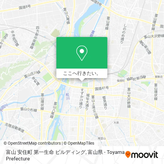 富山 安住町 第一生命 ビルディング地図