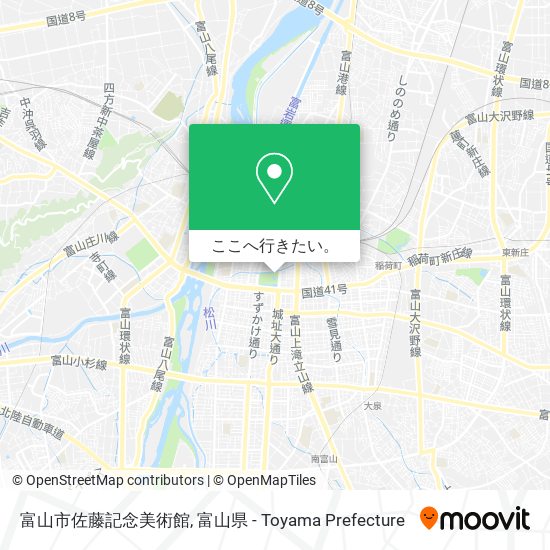 富山市佐藤記念美術館地図