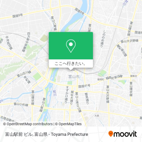 富山駅前 ビル地図