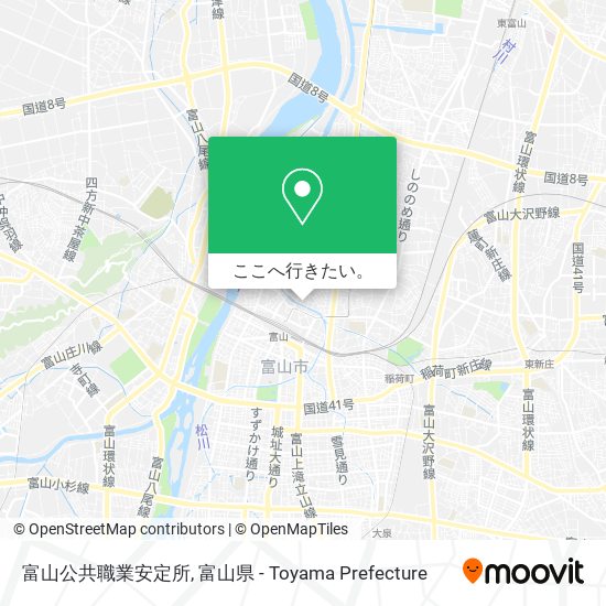 富山公共職業安定所地図