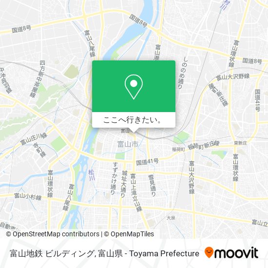富山地鉄 ビルディング地図