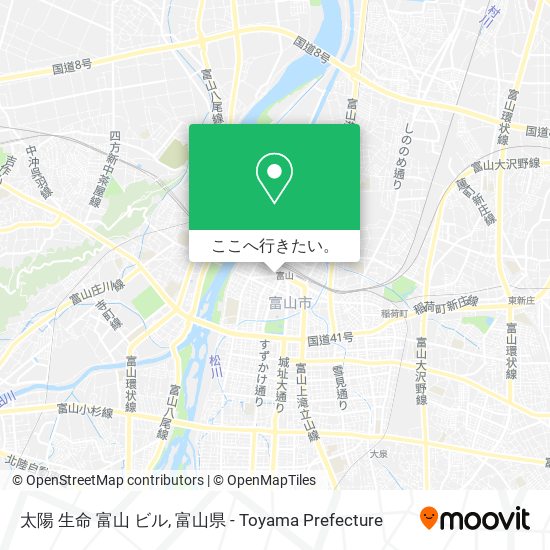 太陽 生命 富山 ビル地図