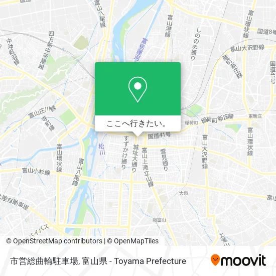 市営総曲輪駐車場地図