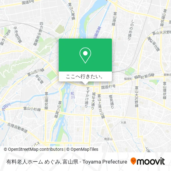 有料老人ホーム めぐみ地図