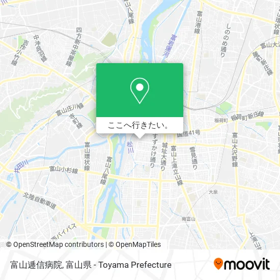富山逓信病院地図